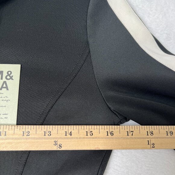 NWT PAM & GELA Sporty Racing Stripe Black Quarter Zip Mini Dress sz S Activewear - Picture 7 of 12